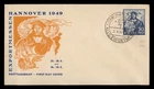 DR WHO 1949 GERMANY FDC HANNOVER EXPORT FAIR CACHET M72361