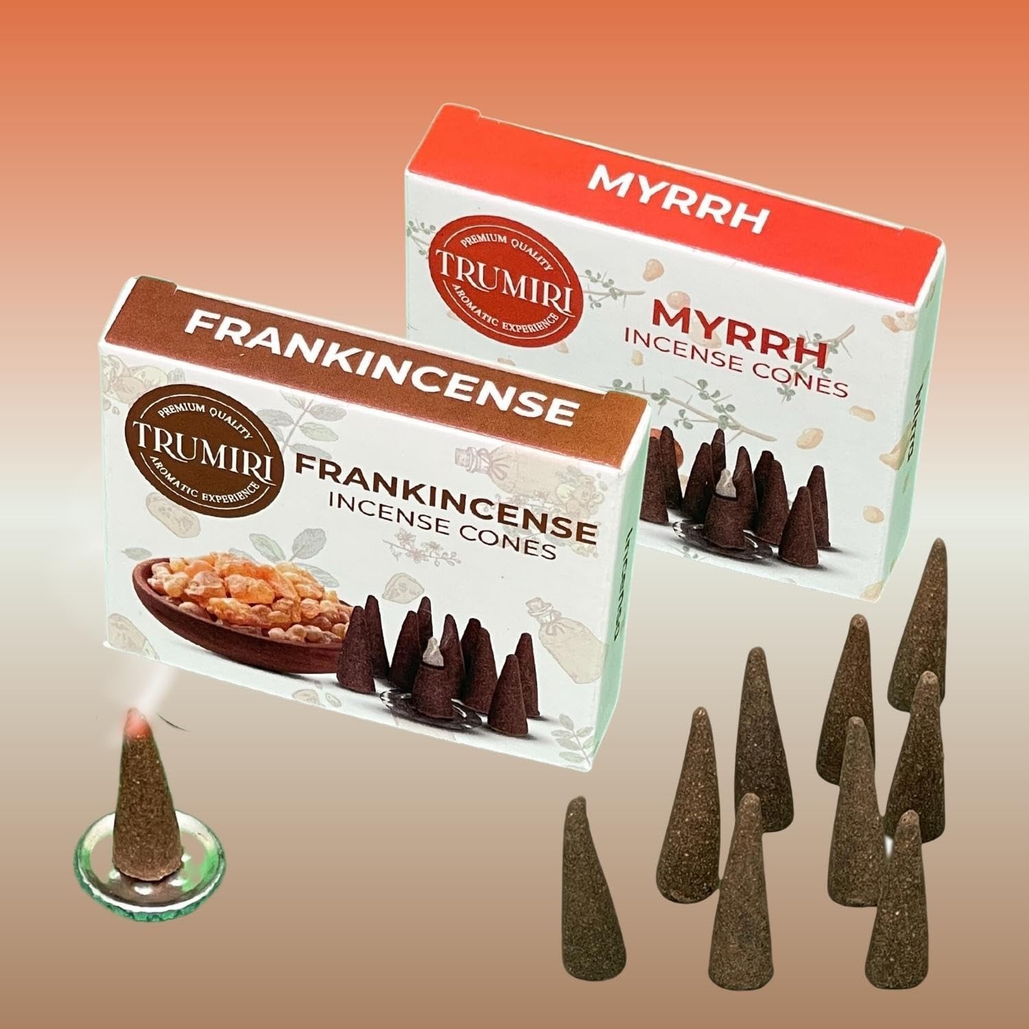 Huge Sale Frankincense and Myrrh Incense cones combo pack 20 Incense cones