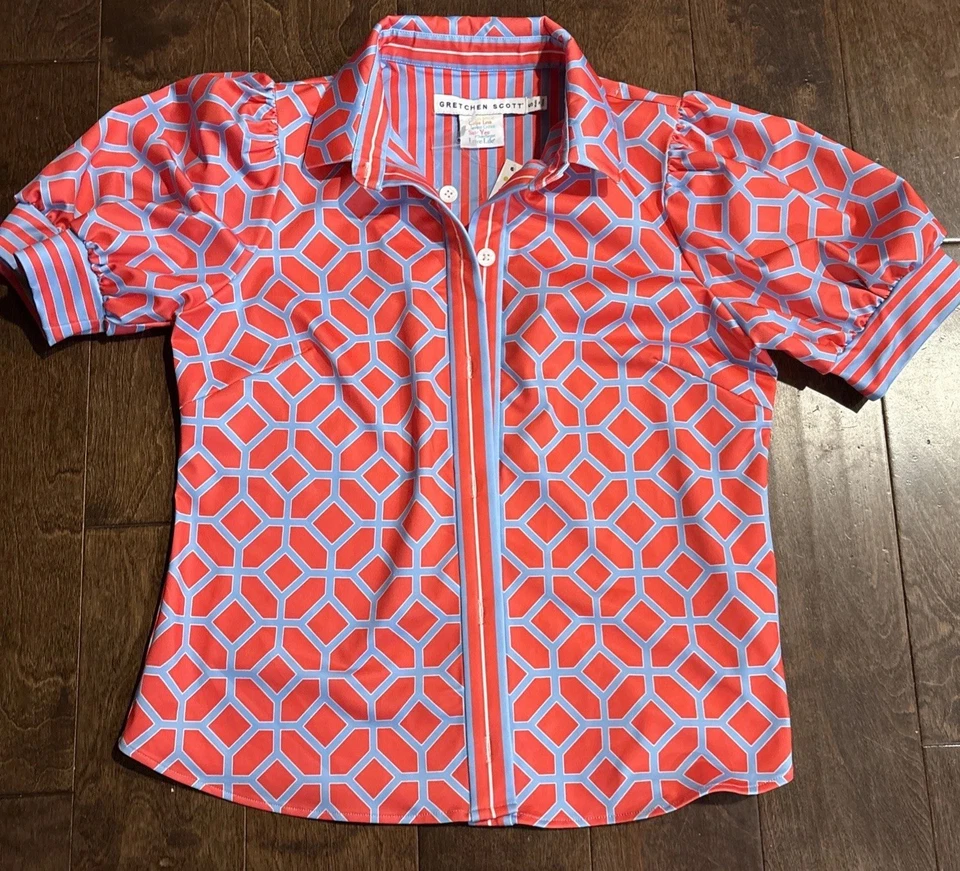 Nuevo con etiquetas Gretchen Scott Puff Top - Lucy In The Sky With Diamonds Talla S $159 Foto 4 de 4