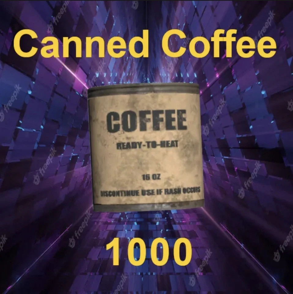 Fallout 76 Xbox Items! 1000 Canned Coffee!