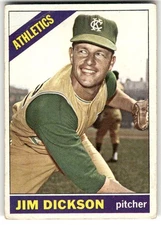 1966 Topps #201 Jim Dickson Excellent