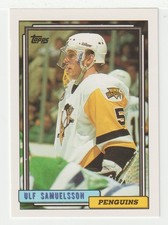 Ulf Samuelsson - Pittsburgh Penguins (NHL Hockey Card) 1992-93 Topps # 127 Mint