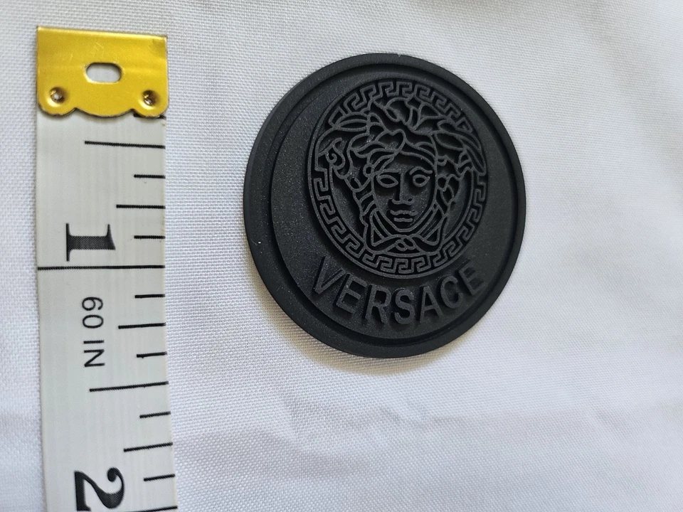 VERSACE PVC RUBBER DESIGNER LOGO 3D PATCH...EXTREMELY RARE. Condition is New. - Image 2 of 2