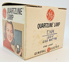 GE General Electric Quartzline Lamp Vintage Projector Bulb ENH 250W 120V NOS