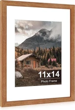 11X14 Picture Frame, Rustic Wood Picture Frames Distressed Brown, 11 X 14 Pictur