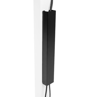 VIVO Black Magnetic Vertical Cable Management Channel, Wire Organizer