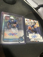 2021 Bowman University Jeff Sims Chrome Auto 1st / PLUS PRO SET AUTO