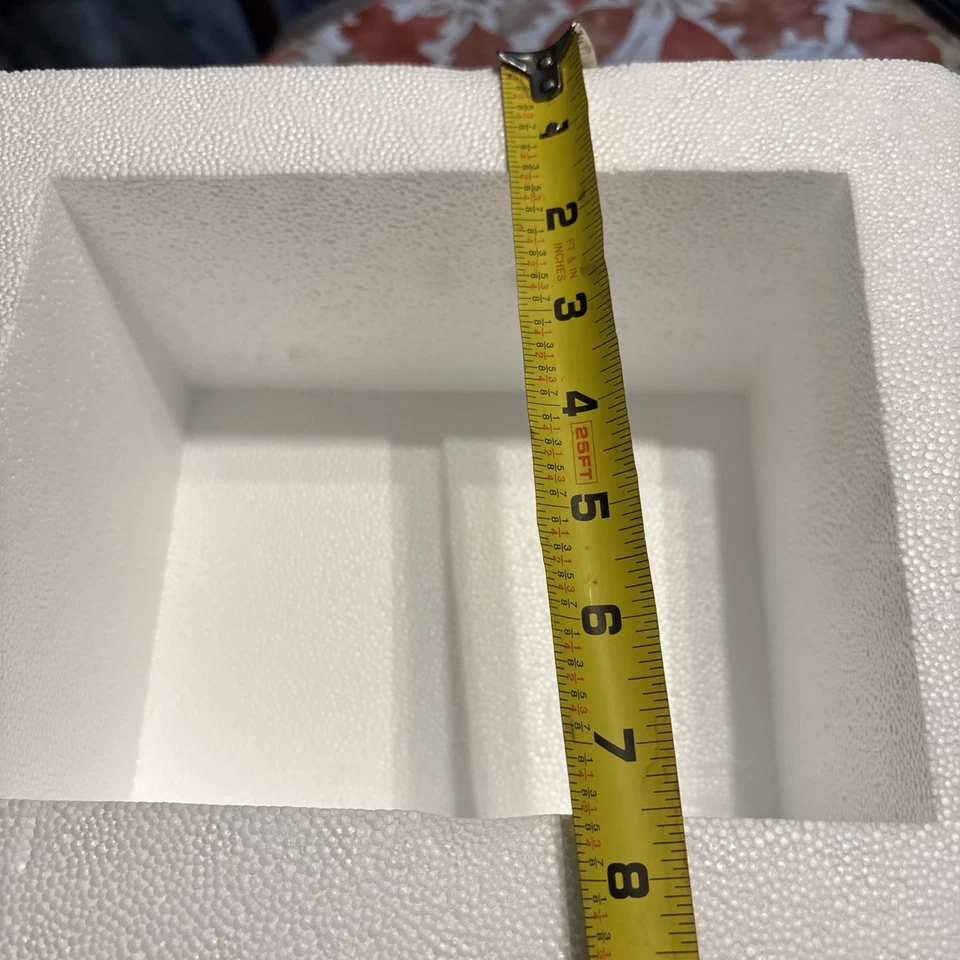 ULine Insulated Foam Shipper Cooler Meds Food Taxidermy  8”x6”x4.5” - Image 4 of 4