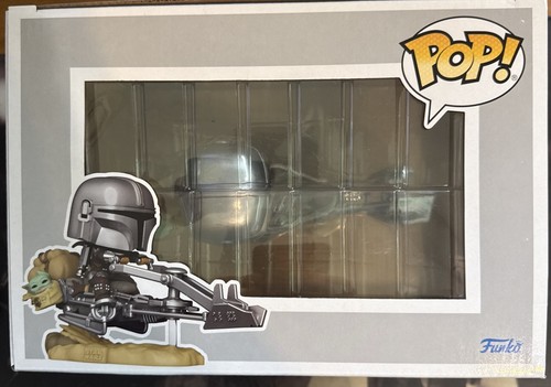 Funko Pop! #579 The Mandalorian on Speeder with Grogu - Special Edition - Picture 2 of 6