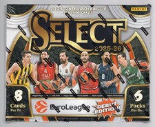 2025-26 PANINI SELECT EUROLEAGUE BASKETBALL FACTORY SEALED HOBBY BOX **3 HITS**