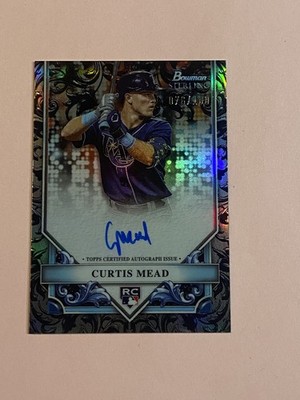 Curtis Mead 2024 Bowman Sterling Silver Refractor Auto Autograph /100