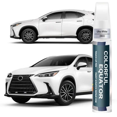 SNSIR Ultra White(083) Touch Up Paint for Lexus, Car Paint Pen Scratch Repair Two-I...