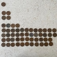 104 x  King George V One Penny Coins 1911 - 1936