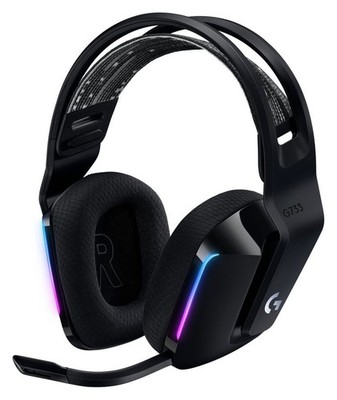 Logitech G733 Kabellose Lightspeed RGB Gaming Headset Kopfhörer - Schwarz - NEU