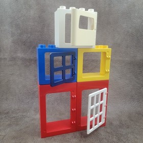 8 DUPLO Lego Door Window Panes Construction Fun Toy Kids Preschool Daycare Bulk