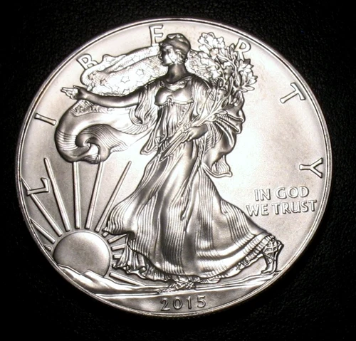 2015 American Silver Eagle ASE $1  One Troy Ounce Oz .999 Fine Bullion MS BU UNC