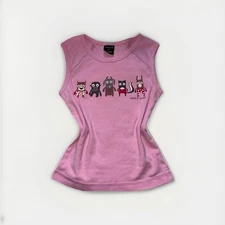 Y2K Women’s David and Goliath Pink Baby Tee/ Tank 