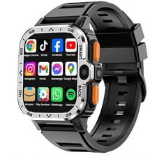 Android Smartwatch GPS SIM NFC WiFi Dual Kamera 4GB RAM 64GB ROM Erwachsene