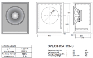 Punisher 15 20hz Sub Woofer Bass Reflex Cabinet Design Plans Ebay