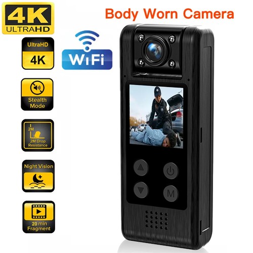 Wifi Body Worn Camera Protection Safety Security 4K HD Sport Camera Night Vision - Picture 2 of 24