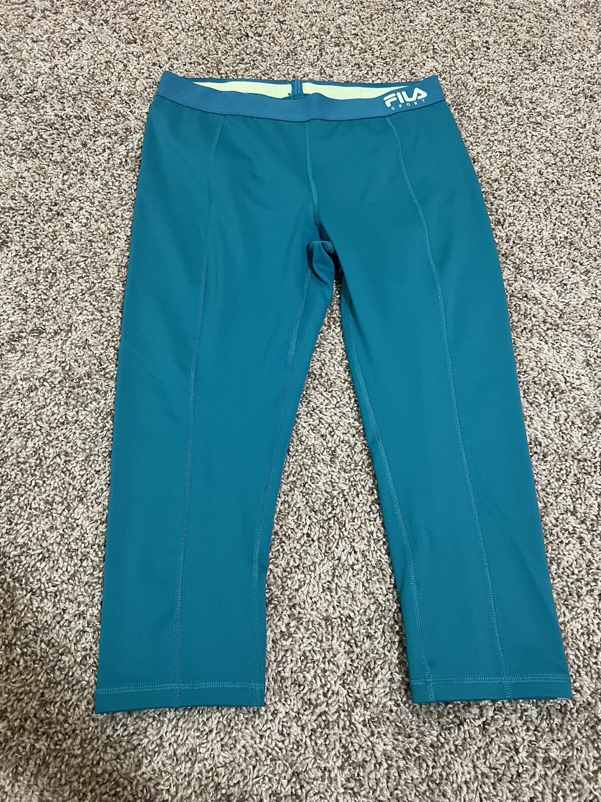 Fila Sport Capri Pantaloni Atletici Tagliati Leggings Medio Verde 18’ Insamo