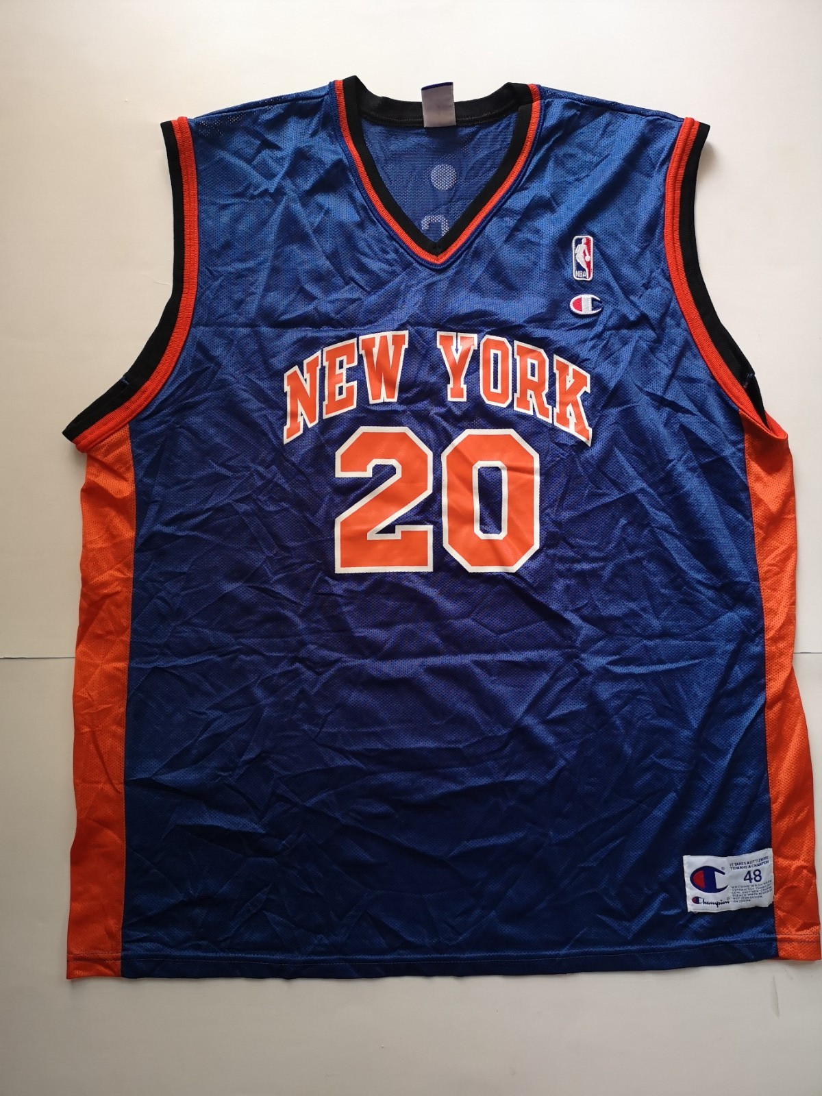 Vintage NBA Champion Allan Houston New York Knicks Jersey Size XL
