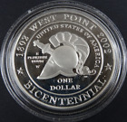 2002-W West Point Proof Silver Dollar Us Mint Commemorative $1 Capsule