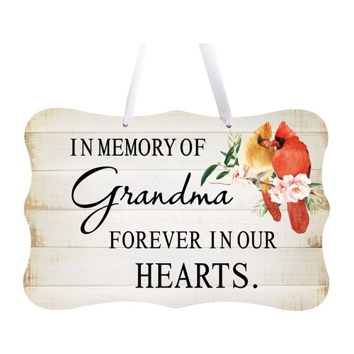 Memorial Hanging Gift Ribbon Sign for Loss of Loved One 8x12 - Memory Of Grandma - Picture 11 of 18