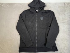 Puma Ferrari SF Men's Full Zip Up Sweatshirt Hooded Hoodie Sweat Jacket L/G