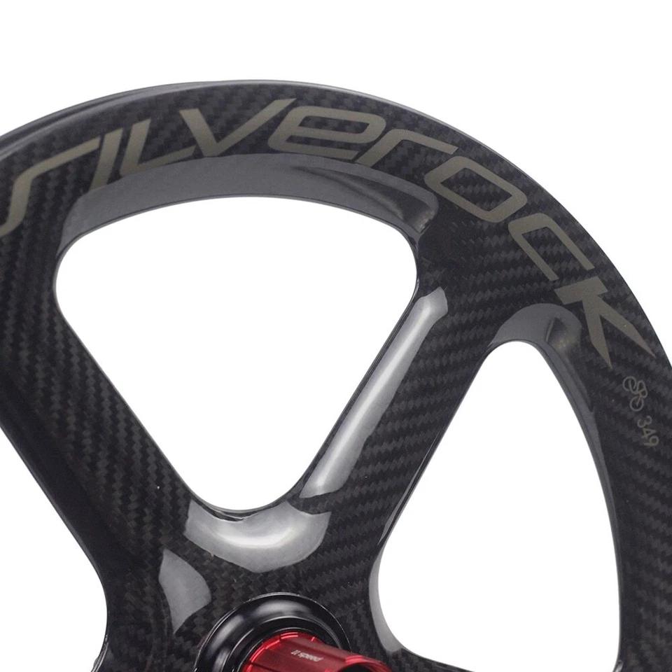 20 Inch 451 Carbon 5 Spoke BMX Wheels 16" 349 Disc Brake Wheels for Folding Bike - Image 3 of 4