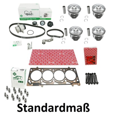 Zylinderkopfdichtung+Zahnriemen+Hydros für VW 1.6 16V INA Elring 476.412 057.220