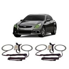 Bright Green Angel Eye Headlight Halo kit for Infiniti Q40 14-15