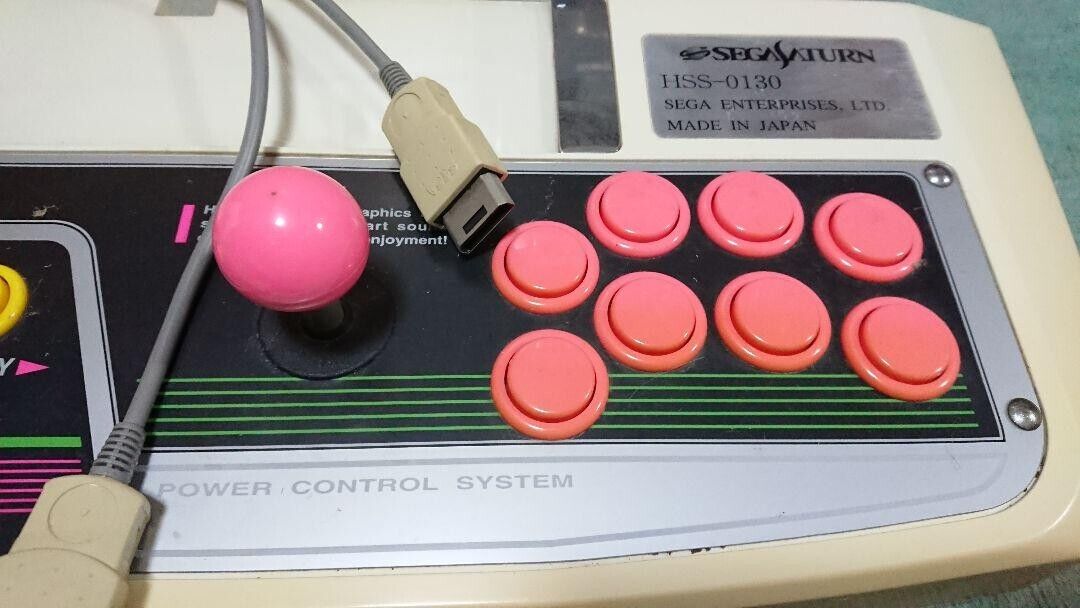 Sega Saturn Virtua Stick Pro HSS-0130 Arcade Controller Game Sega Saturn Virtua Stick Pro HSS-0130 Arcade Controller Game