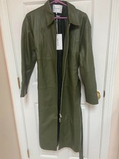 Frame Lamb Leather Trench Coat