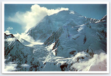 Postcard Mt McKinley Summit Denali National Park Alaska Thayer Basin Icefall