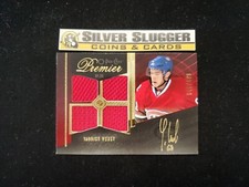 2009-10 Yannick Weber O-Pee-Chee Premier Jersey Auto Red /299 Montreal Canadians