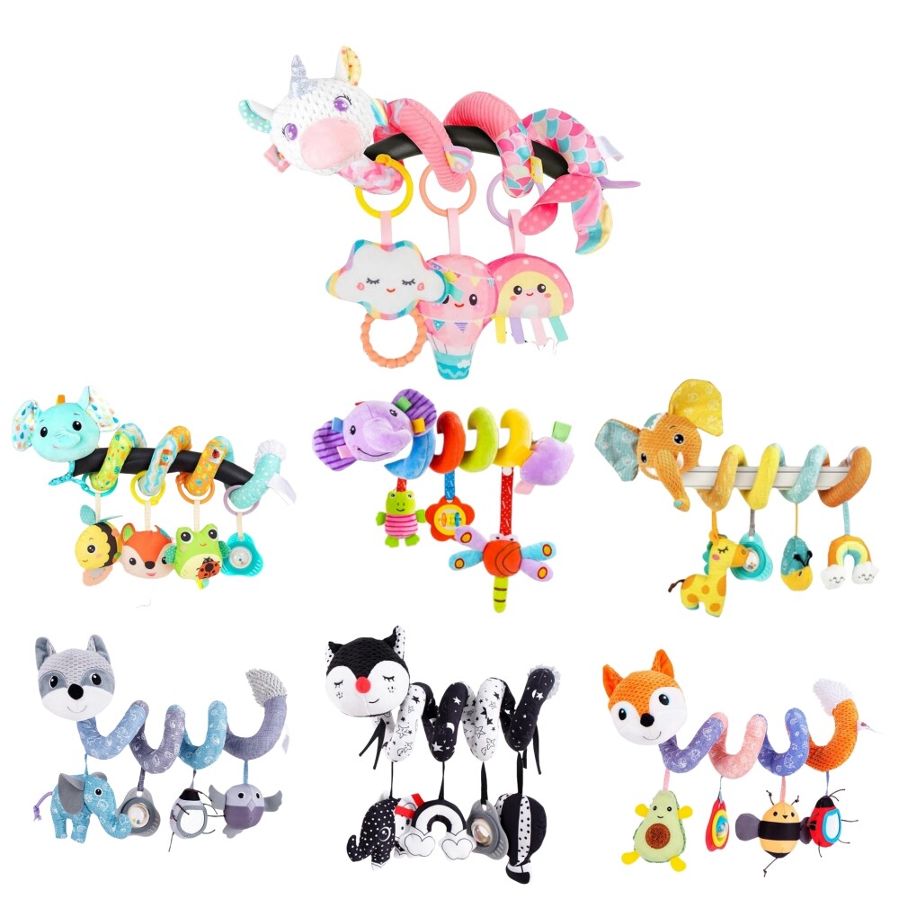Baby Kinderwagenkette Rassel Babybett Spielzeug Krippe Spirale Greiflinge Mode