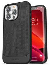 iPhone 13 Pro Case, Slim Fit Flexible Grip Cover (Black)