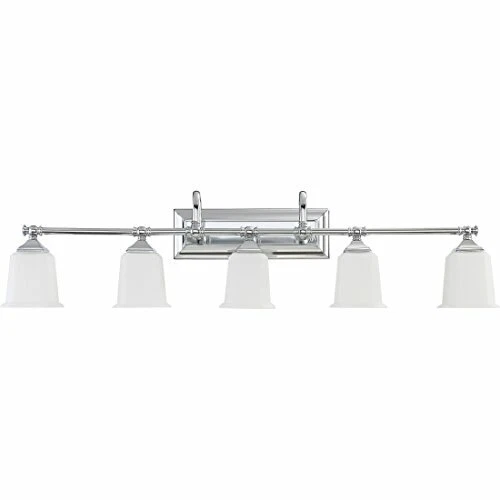Quoizel NL8605C 5-Light Nicholas Bath Light in Polished Chrome - Picture 2 of 9