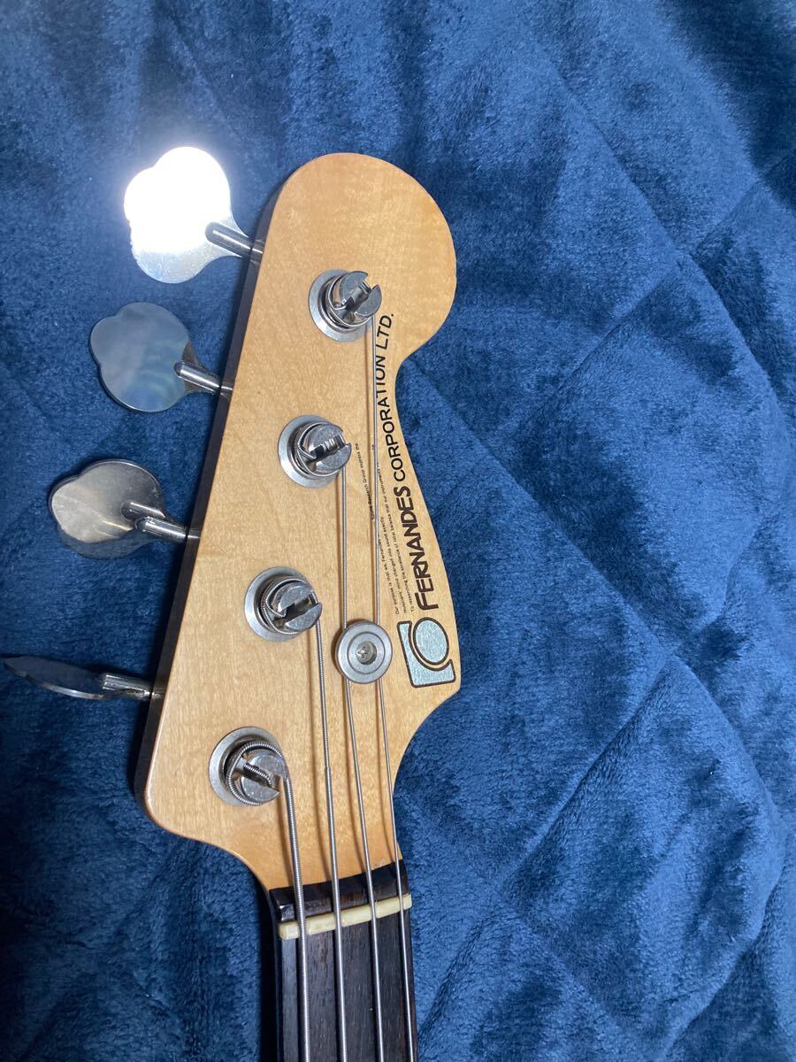 ベース Electric Bass FERNADES VINTAGE Electric Bass Guitar Fernandes FPB BASS 78-81 Vintage Stone