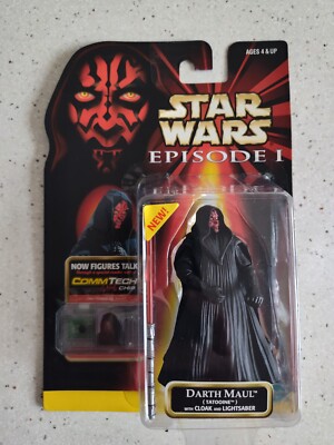 Hasbro Star Wars Episode 1 The Phantom Menace Darth Maul Comm tech MOC figure