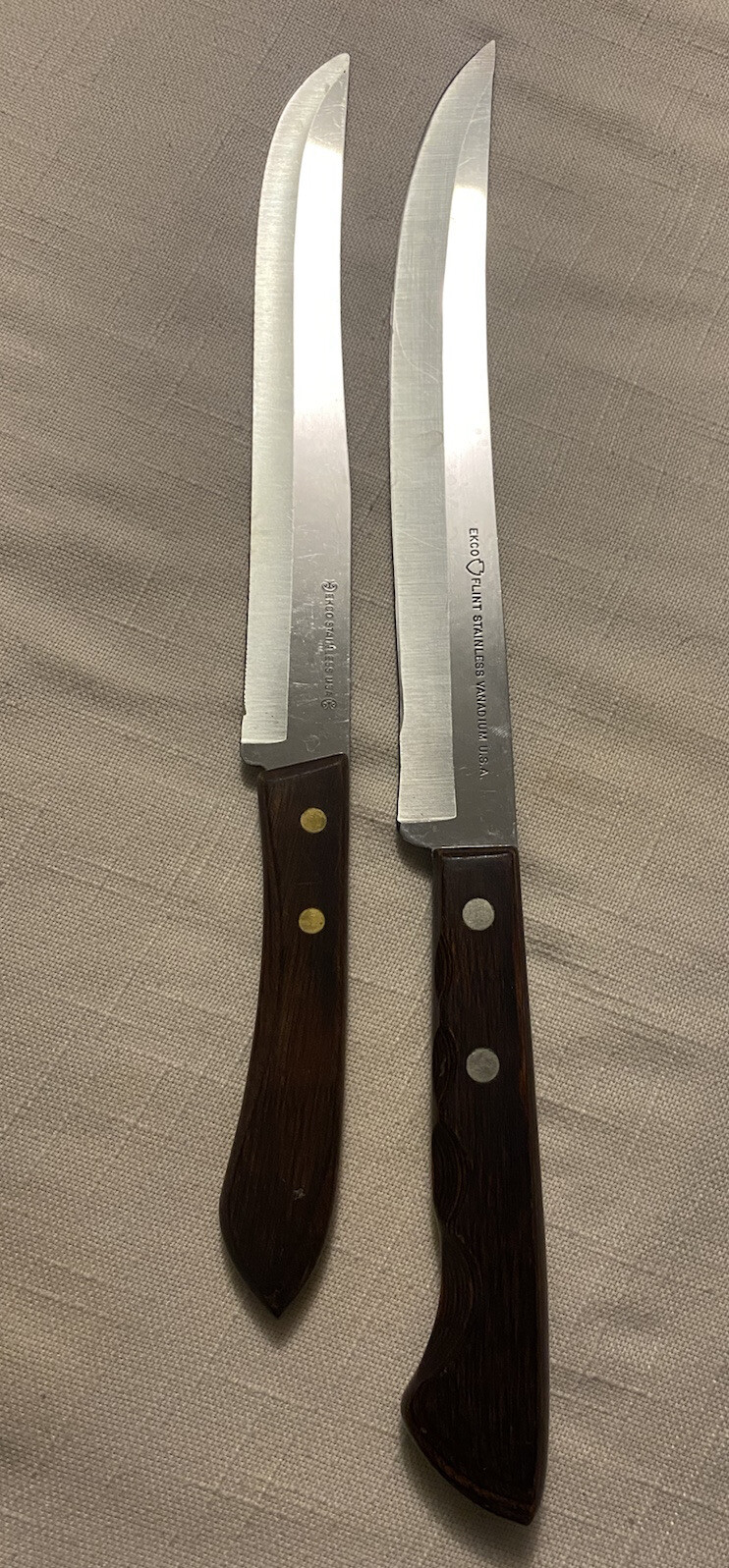 7 Vintage Stainless Steel Knives Butcher Carving Filet Slicing Knife