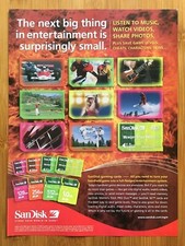2005 SanDisk Pro Duo SD Memory Cards Print Ad/Poster Advertisement Bar Wall Art