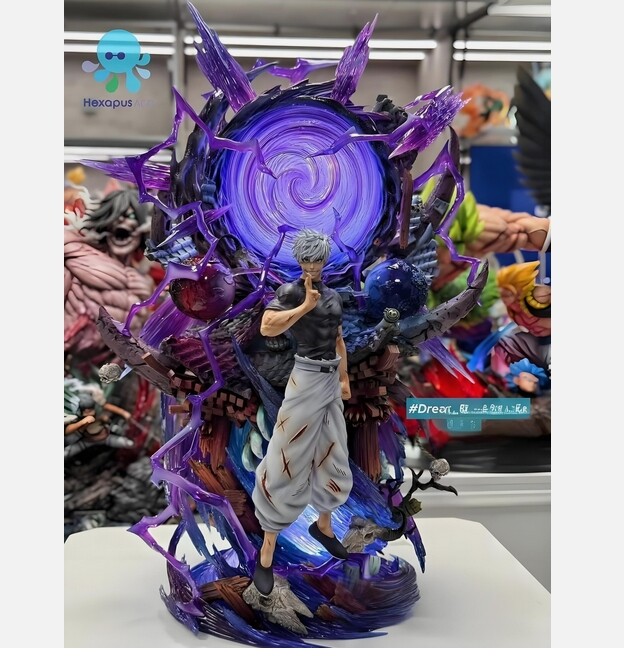 Time Studio Jujutsu Kaisen Satoru Gojo Statue in stock H62cm Led