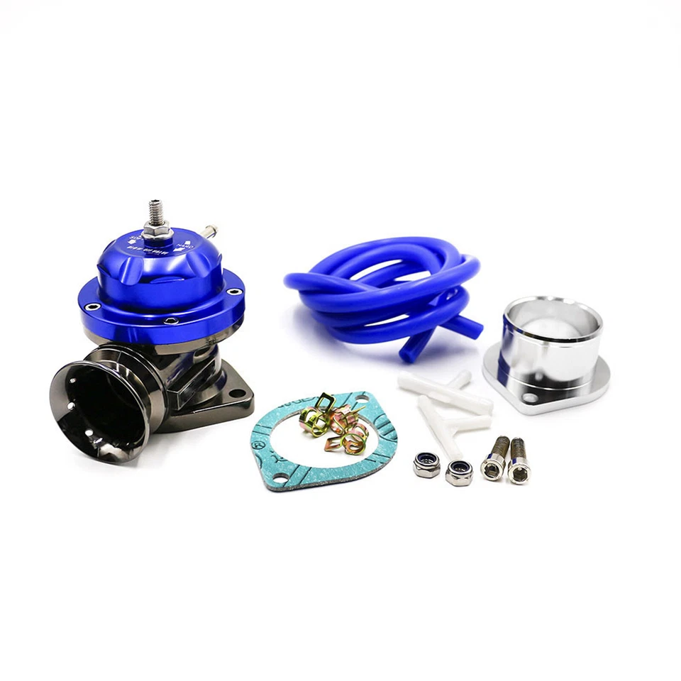 Blue Universal Car Turbo Blow Off Valve Aluminum Alloy Pressure Relief Valve - Image 3 of 4