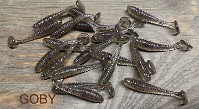 2.5  Paddle Tail Swimbait Soft Plastic Keitech Style Perch Crappie Bluegill 10pk