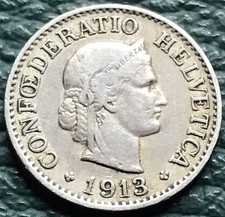 10 rappenów 1913 B Szwajcaria 🇨🇭 KM# 27, Piękny# 25, Y# 24 