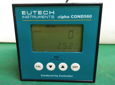 10477 EUTECH INSTRUMENTS CONDUCTIVITY CONTROLLER ALPHA COND560