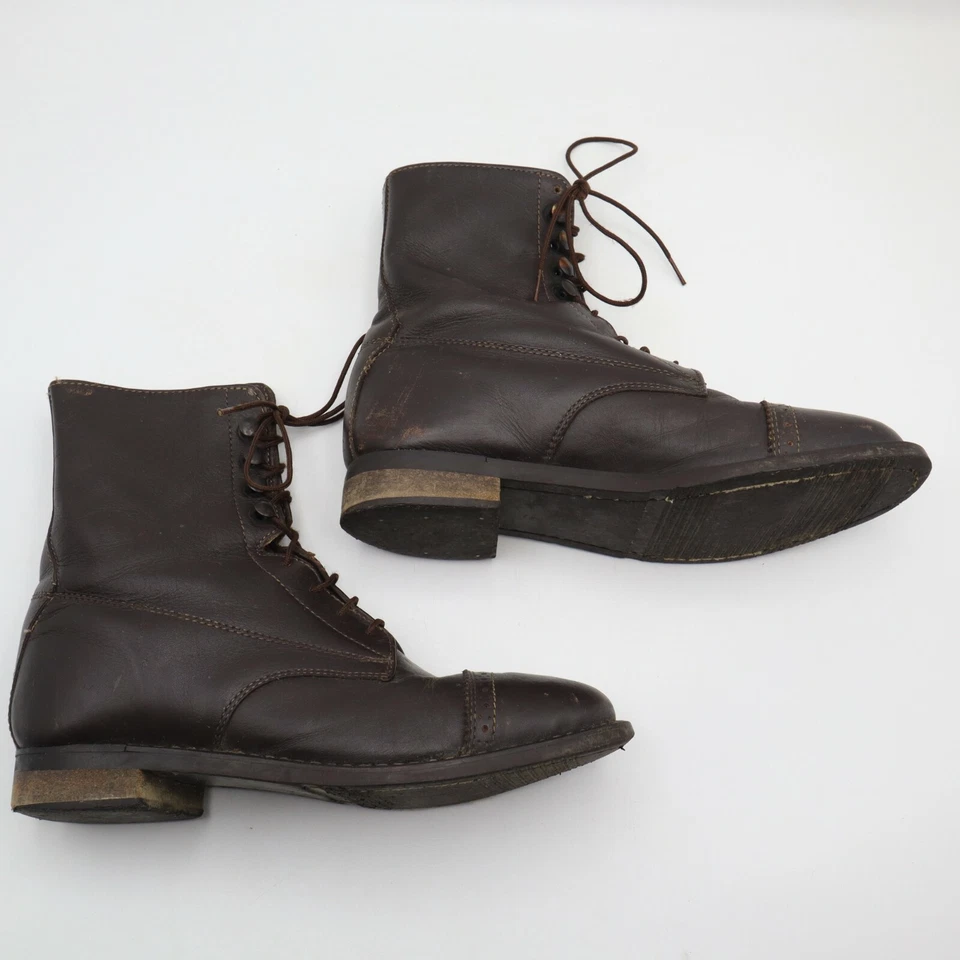 Женские кожаные сапоги для верховой езды Dublin коричневые 211023 паддок размер 5,5 - искусственная подошва - Изображение 3 из 4