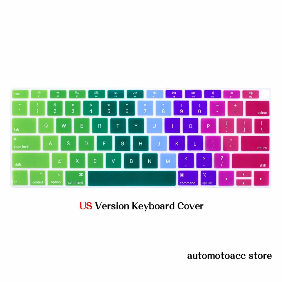 Multicolor Silicone Keyboard Cover For Macbook M4 Air 13 Pro 15 16 14 11 12 inch - Image 2 of 4